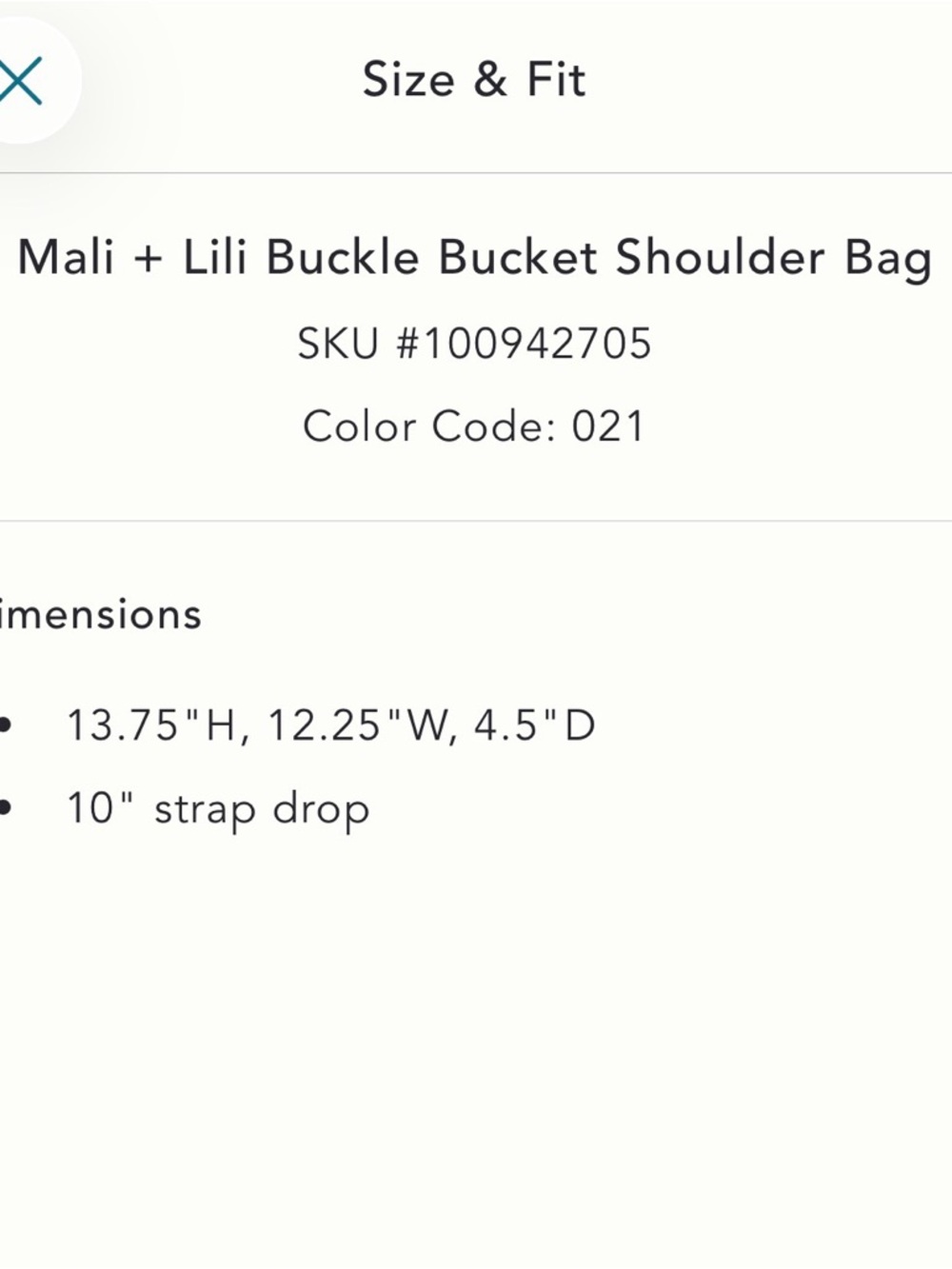 Mali + Lili Buckle Bucket Shoulder Bag in Brown - Picture 5 of 10